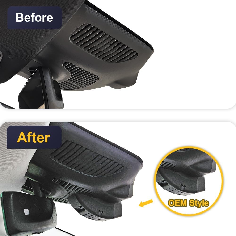 Mercedes-Benz EQE SUV Dash Cam (2023-2025), OEM Style 4K Dash Cam Front 2160P, Rear 1080P