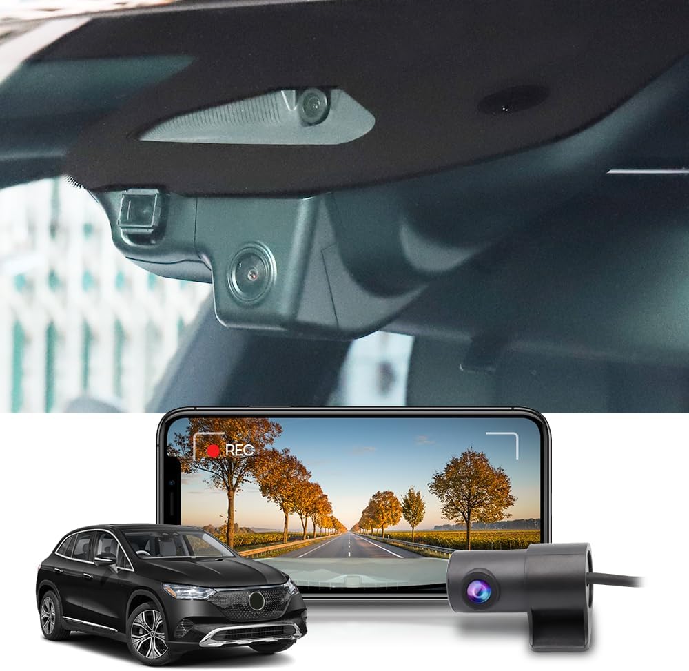 Mercedes-Benz EQE SUV Dash Cam (2023-2025), OEM Style 4K Dash Cam Front 2160P, Rear 1080P