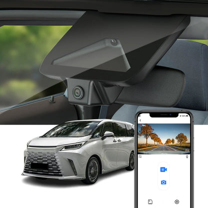 Integrated OEM Look Dash Cam Compatible with Lexus LM (2023-2025) - Front 4K + Rear 1080P