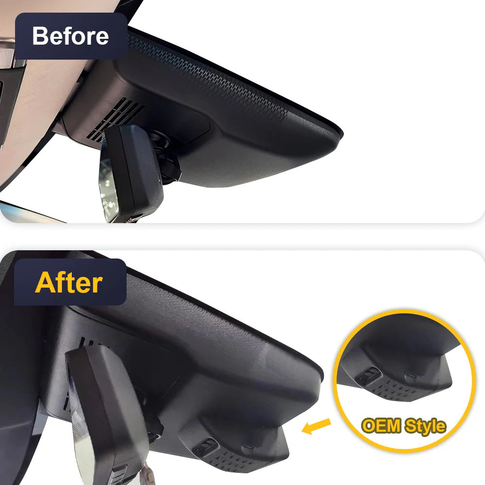 Integrated OEM Look Dash Cam Compatible with Lexus LM (2023-2025) - Front 4K + Rear 1080P