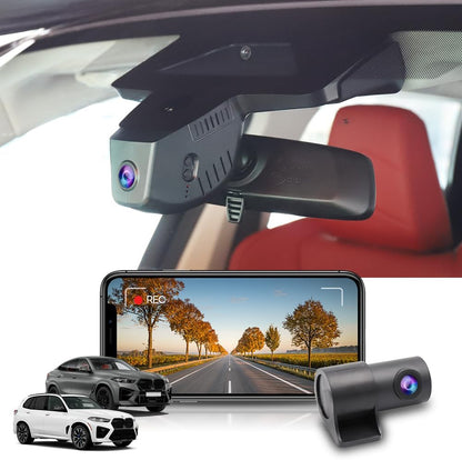 BMW X5 Dash Cam (2024-2026), OEM Look, Front 4K+Rear 1080P Dash Cam Adapts for BMW X5 X5 M Hybrid & X6 X6 M