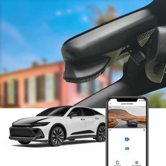 Toyota Crown Dash Cam (2023-2025), OEM Factory Look, UHD 2160P Video, Built-in WiFi & APP, Loop Recording