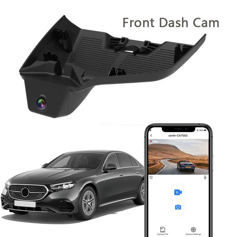 Mercedes-Benz E-Class Dash Cam (2024-2025), Custom Fit OEM Style, 2160P UHD Video, Loop Recording