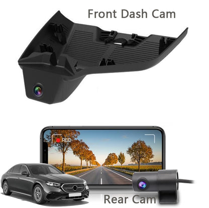 Integrated OEM Look Dash Cam Compatible with Mercedes-Benz E-Class (2024-2025) - Front 4K + Rear 1080P