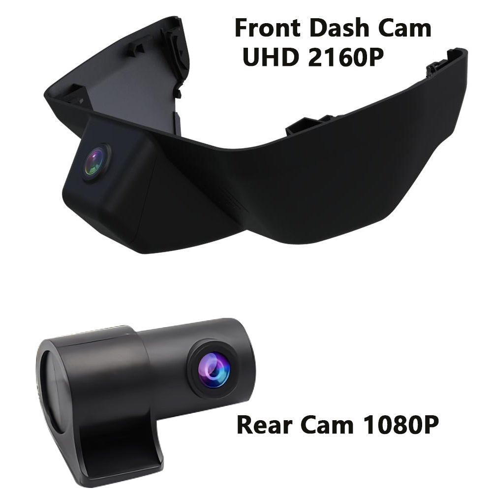 Integrated OEM Look Dash Cam Compatible with Toyota Land Cruiser (2024-2026) - Front 4K + Rear 1080P
