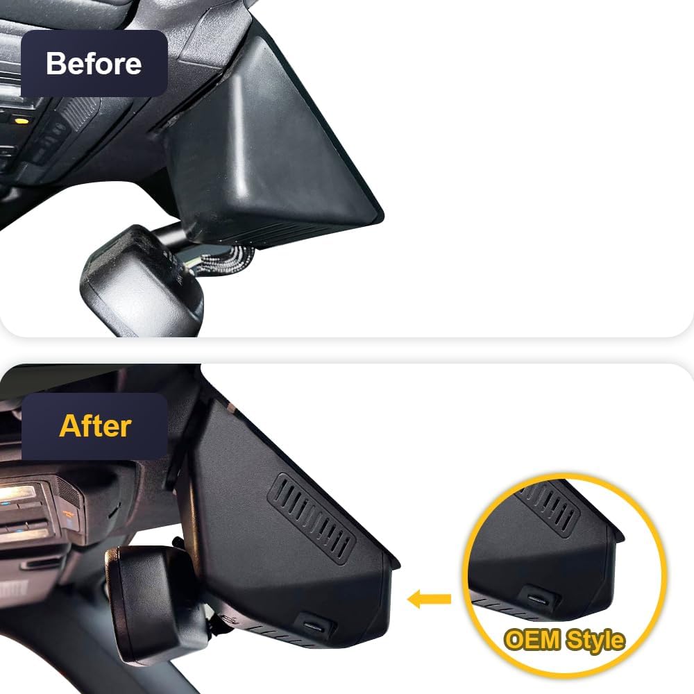 OEM Style Dash Cam Compatible with Ford Bronco (2021-2024) - Front 4K + Rear 1080P