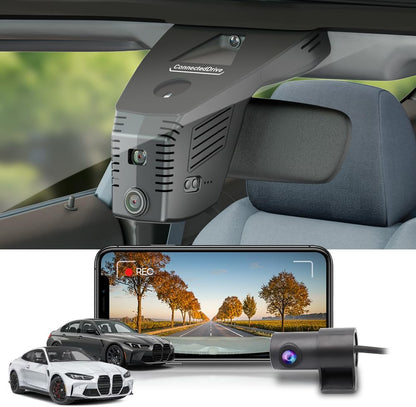 BMW M3 M4 Dash Cam (2025-2026), Custom Fit OEM Style, UHD 2160P Video, WiFi & APP Connect, Easy to Install
