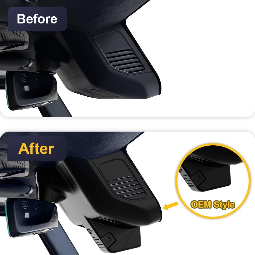 Factory Look Dash Cam Compatible with Mercedes-Benz G-Class (2025-2026) - Front 4K + Rear 1080P
