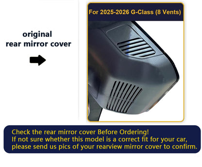 Factory Look Dash Cam Compatible with Mercedes-Benz G-Class (2025-2026) - Front 4K + Rear 1080P
