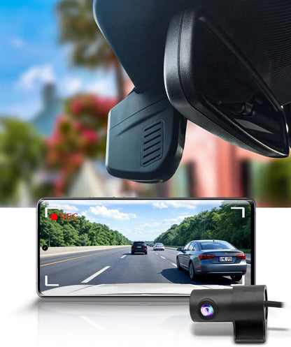 Integrated OEM Look Dash Cam Compatible with Ford Explorer (2024-2026) - Front 4K + Rear 1080P