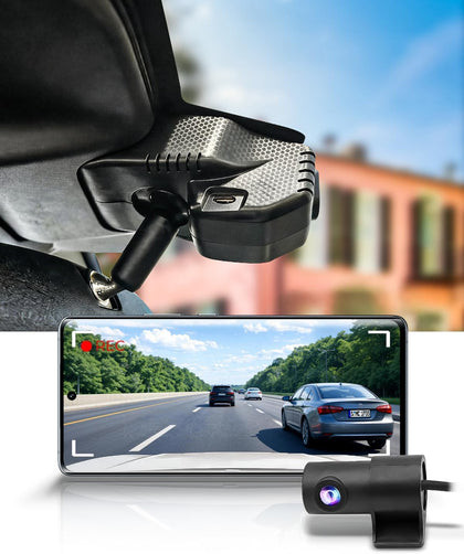 Integrated OEM Look Dash Cam Compatible with Toyota RAV4 2026 - Front 4K + Rear 1080P