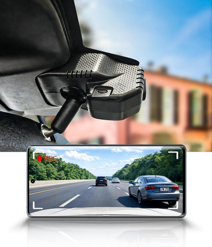 Integrated OEM Look Dash Cam Compatible with Toyota RAV4 2026 - Front 4K + Rear 1080P