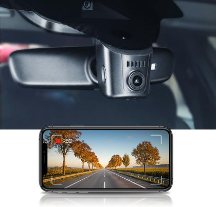 Audi Dash Cam 2019-2026 (Model A), OEM Look, UHD 2160P Video, Built-in WiFi & APP, G-Sensor