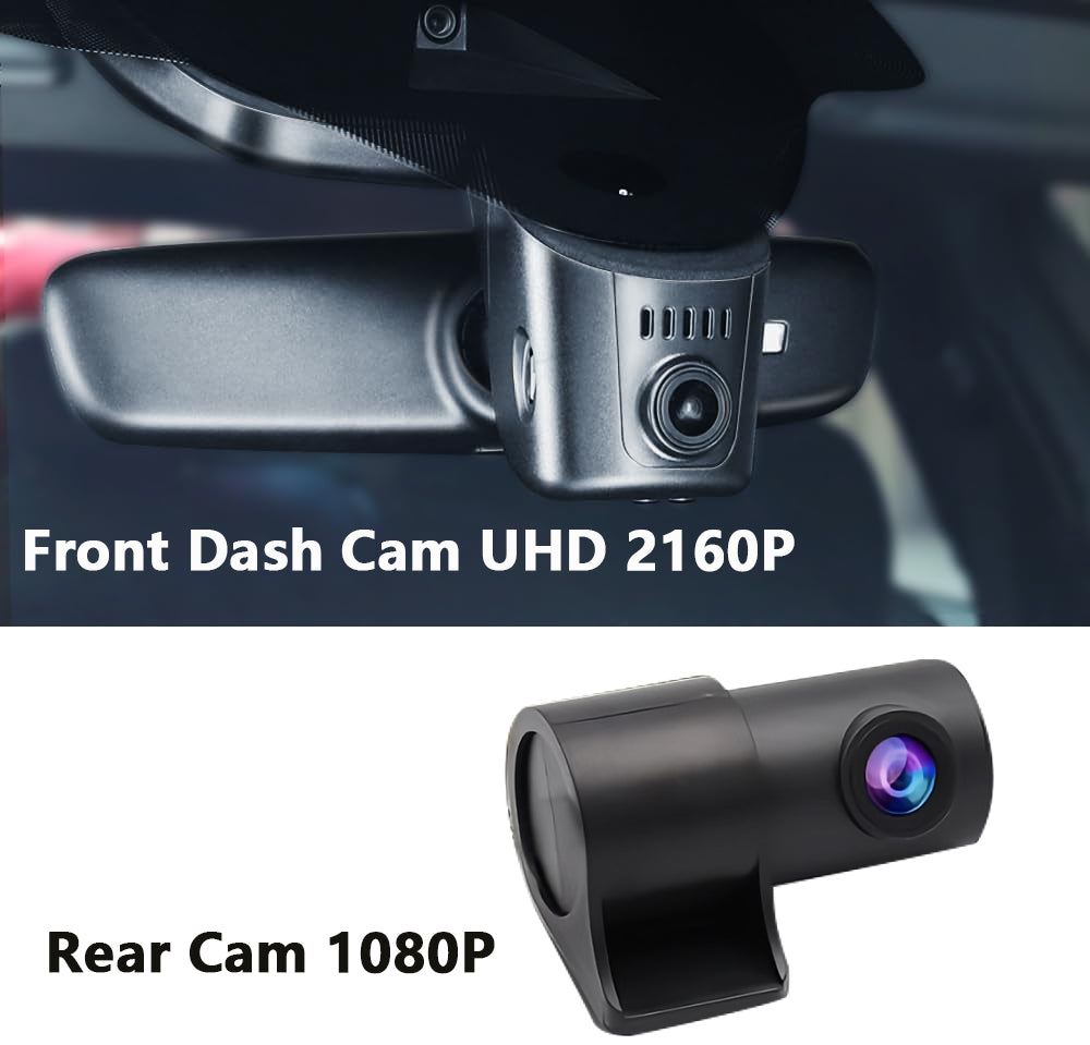 Audi Dash Cam 2019-2026 (Model A), OEM Look, UHD 2160P Video, Built-in WiFi & APP, G-Sensor