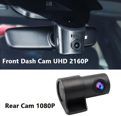Audi Dash Cam 2019-2026 (Model A), OEM Look, UHD 2160P Video, Built-in WiFi & APP, G-Sensor