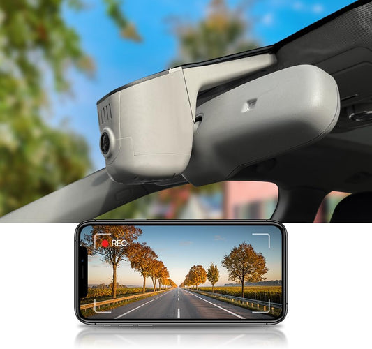 Audi Vehicles Dash Cam (Model D), Custom Fit OEM Look, UHD 2160P Video, Built-in WiFi & APP, Loop Recording