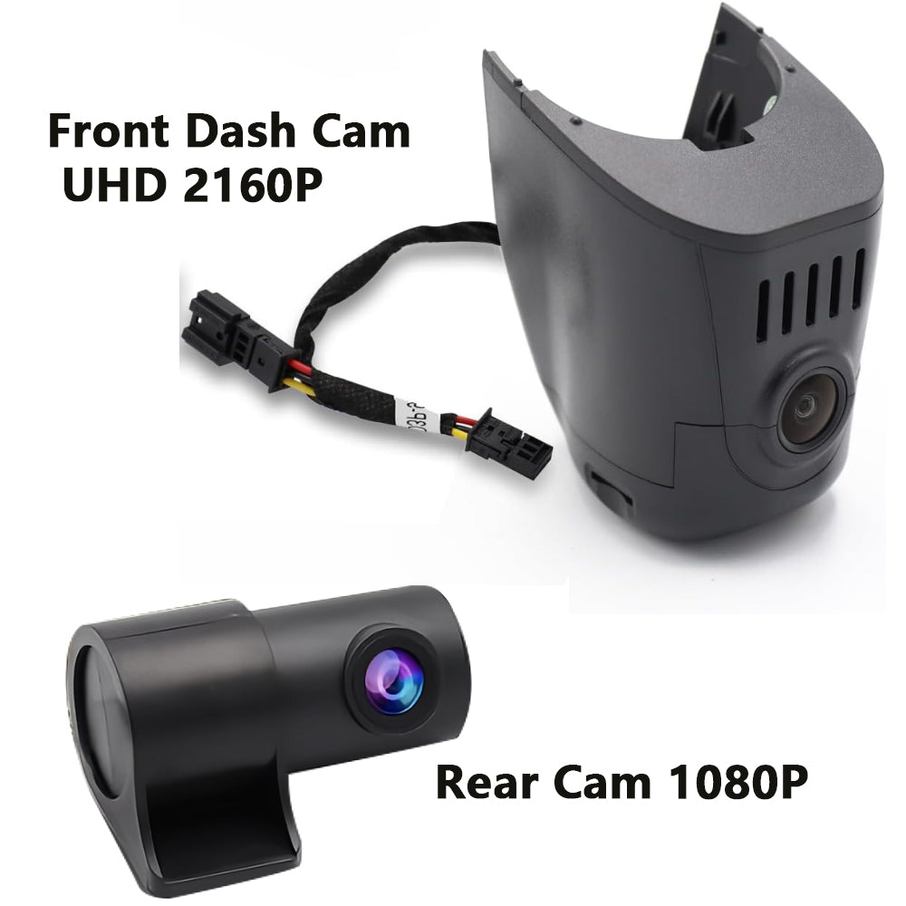 Audi Vehicles Dash Cam (Model D), Custom Fit OEM Look, UHD 2160P Video, Built-in WiFi & APP, Loop Recording