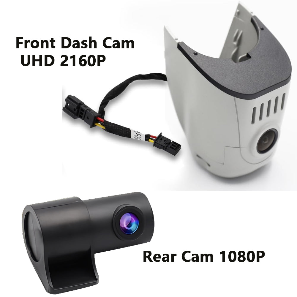 Audi Vehicles Dash Cam (Model D), Custom Fit OEM Look, UHD 2160P Video, Built-in WiFi & APP, Loop Recording