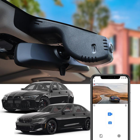 BMW 3 Series M3 Dash Cam (2020-2024), Factory Fit OEM Style, UHD 2160P Video, Built-in WiFi & APP, 64GB/128GB Card