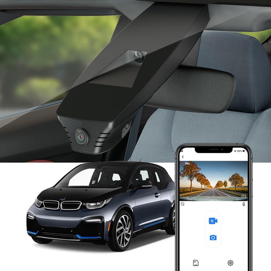 BMW i3 Dash Cam (2018-2021), Factory Fit OEM Style, UHD 2160P Video, WiFi & APP Connect, G-Sensor