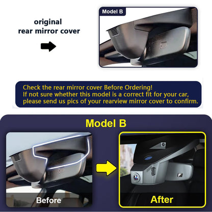 Integrated OEM Look Dash Cam Compatible with Volkswagen Arteon 2019-2024 (Model B, Wide Body)