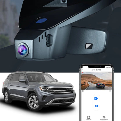 Integrated OEM Look Dash Cam Compatible with Volkswagen Arteon 2019-2024 (Model B, Wide Body)