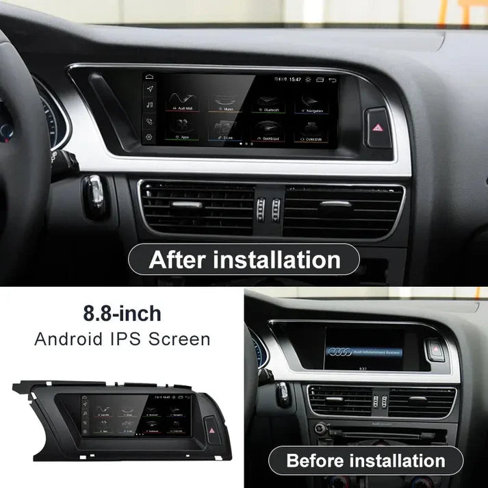2013-2016 AUDI A4 8.8" CarPlay Digital Cockpit with Wireless Android Car Multimedia, OEM Style
