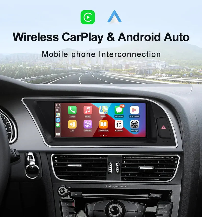 2009-2016 AUDI A5 8.8" CarPlay Digital Cockpit with Wireless Android Car Multimedia, OEM Style