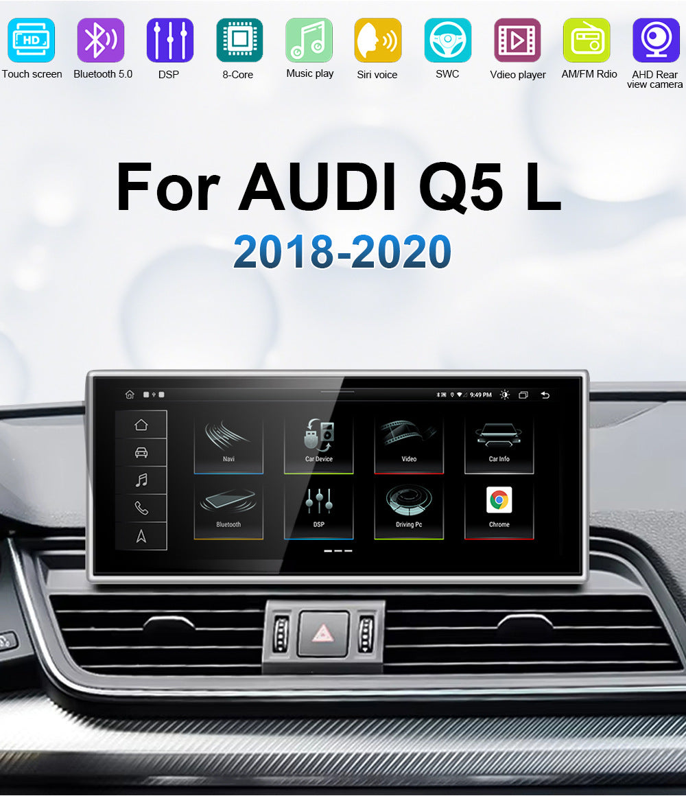 2018-2020 AUDI Q5 10.25" Wireless CarPlay Digital Cockpit Android Car Multimedia, OEM Style