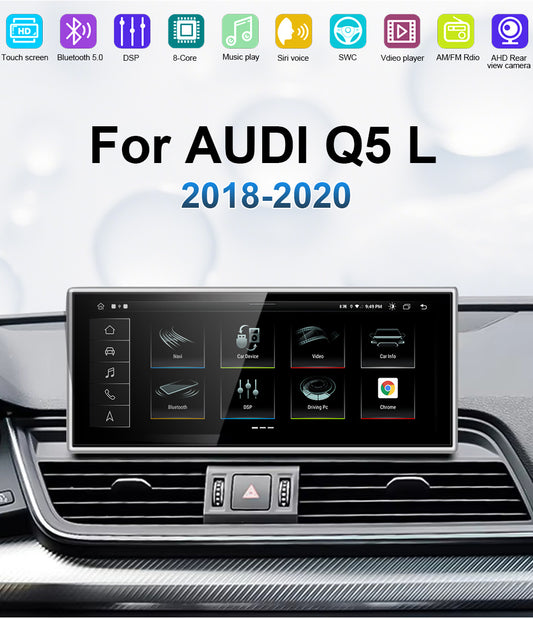 OEM Look Digital Cockpit Compatible with Audi Q5 (2018-2020) - 10.25-inch touchscreen + Wireless CarPlay