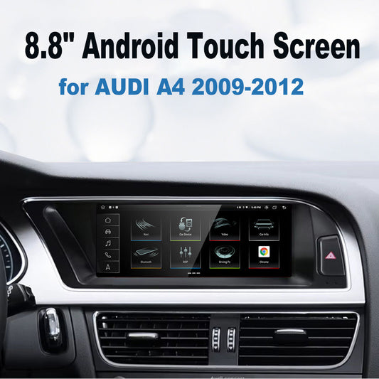 2009-2012 AUDI A4 8.8" CarPlay Digital Cockpit with Wireless Android Car Multimedia, OEM Style