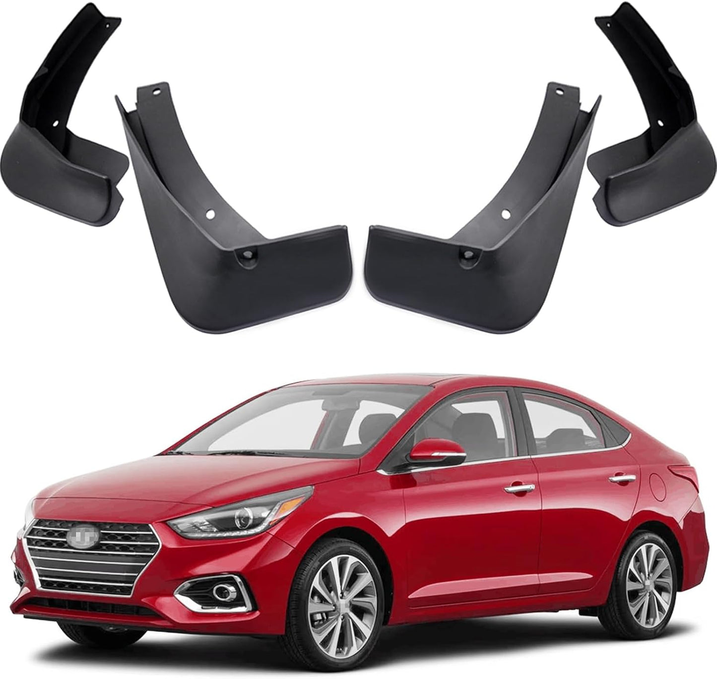 Car Mudguard Fender Mud Flaps Splash Guards for 2018-2022 Hyundai Accent, 4pcs Mud Guard Kit