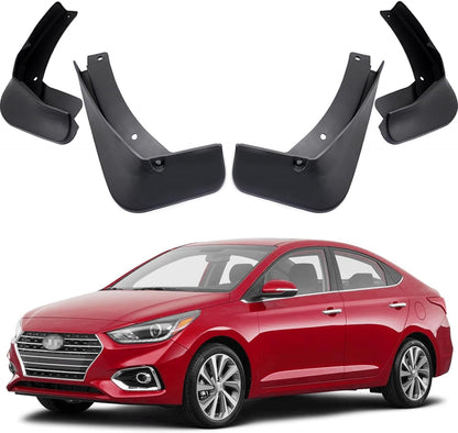 Car Mudguard Fender Mud Flaps Splash Guards for 2018-2022 Hyundai Accent, 4pcs Mud Guard Kit