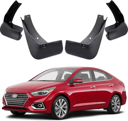 Car Mudguard Fender Mud Flaps Splash Guards for 2018-2022 Hyundai Accent, 4pcs Mud Guard Kit