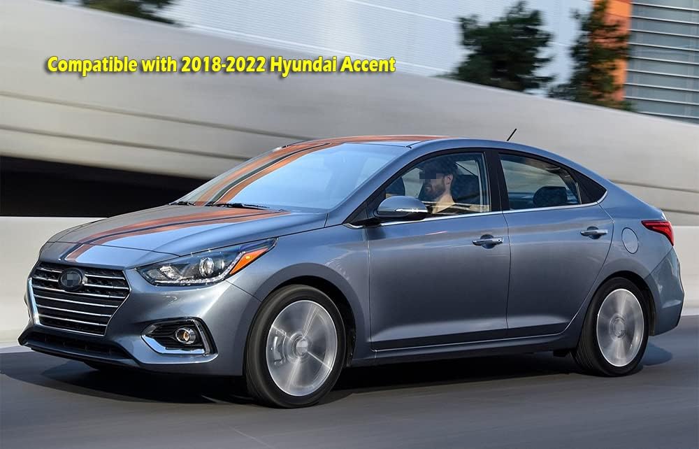 Car Mudguard Fender Mud Flaps Splash Guards for 2018-2022 Hyundai Accent, 4pcs Mud Guard Kit