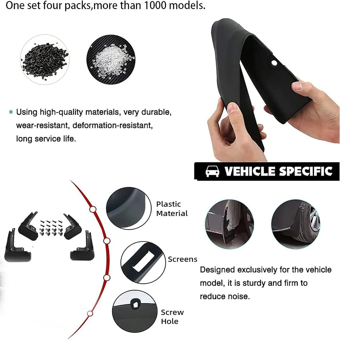 OEM Style Mud Flaps Compatible with Volkswagen Arteon (2021-2025) - OEM Style