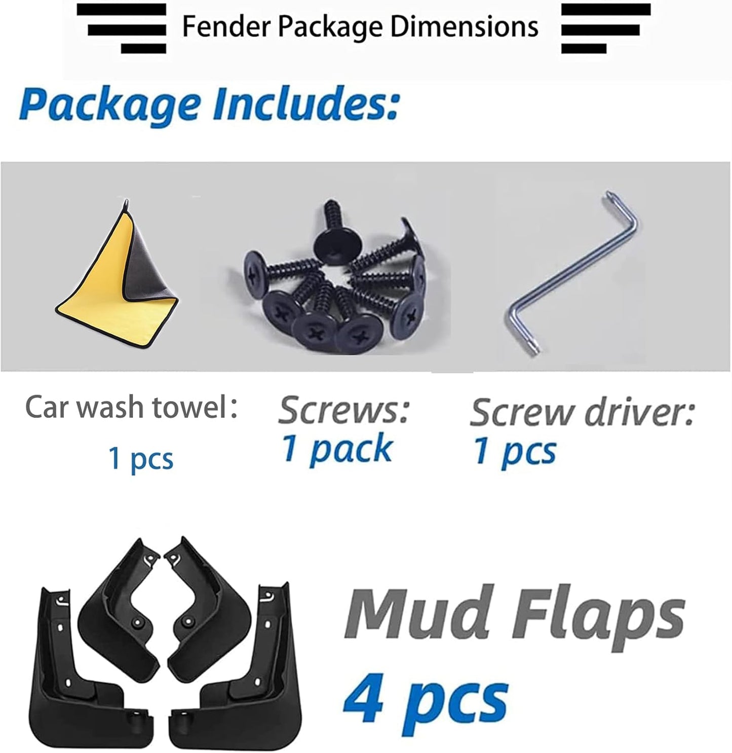OEM Style Mud Flaps Compatible with Volkswagen Arteon (2021-2025) - OEM Style