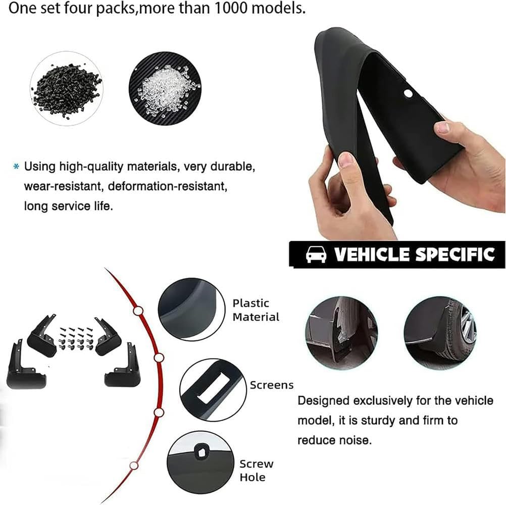 OEM Style Mud Flaps Compatible with Volkswagen Atlas (2021-2023) - OEM Style