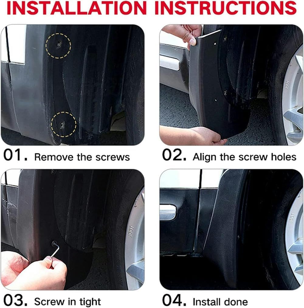 OEM Style Mud Flaps Compatible with Volkswagen Atlas (2021-2023) - OEM Style