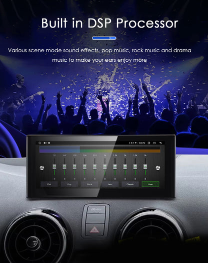 2012-2018 AUDI A1 10.25" Touch Screen Digital Cockpit with Wireless CarPlay, OEM Style