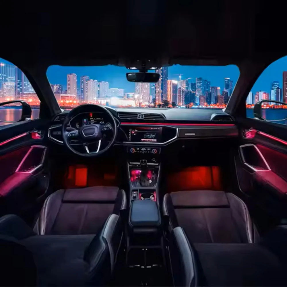 2019-2023 Audi Q3 Interior Ambient Lighting 256 Color Trim Decoration Accessories, OEM Factory Look Interior Car Ambient Lights