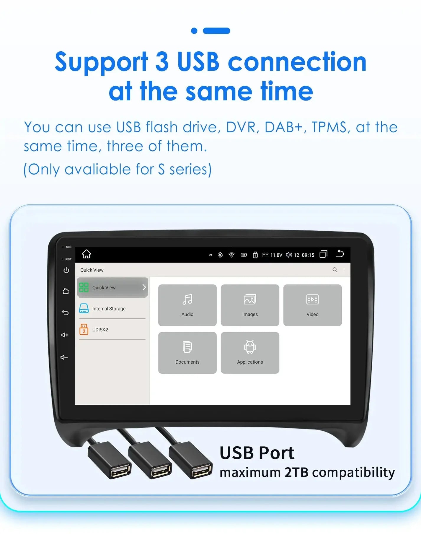 OEM Look Digital Cockpit Compatible with Audi TT (2006-2015) - 9-inch touchscreen + Wireless CarPlay