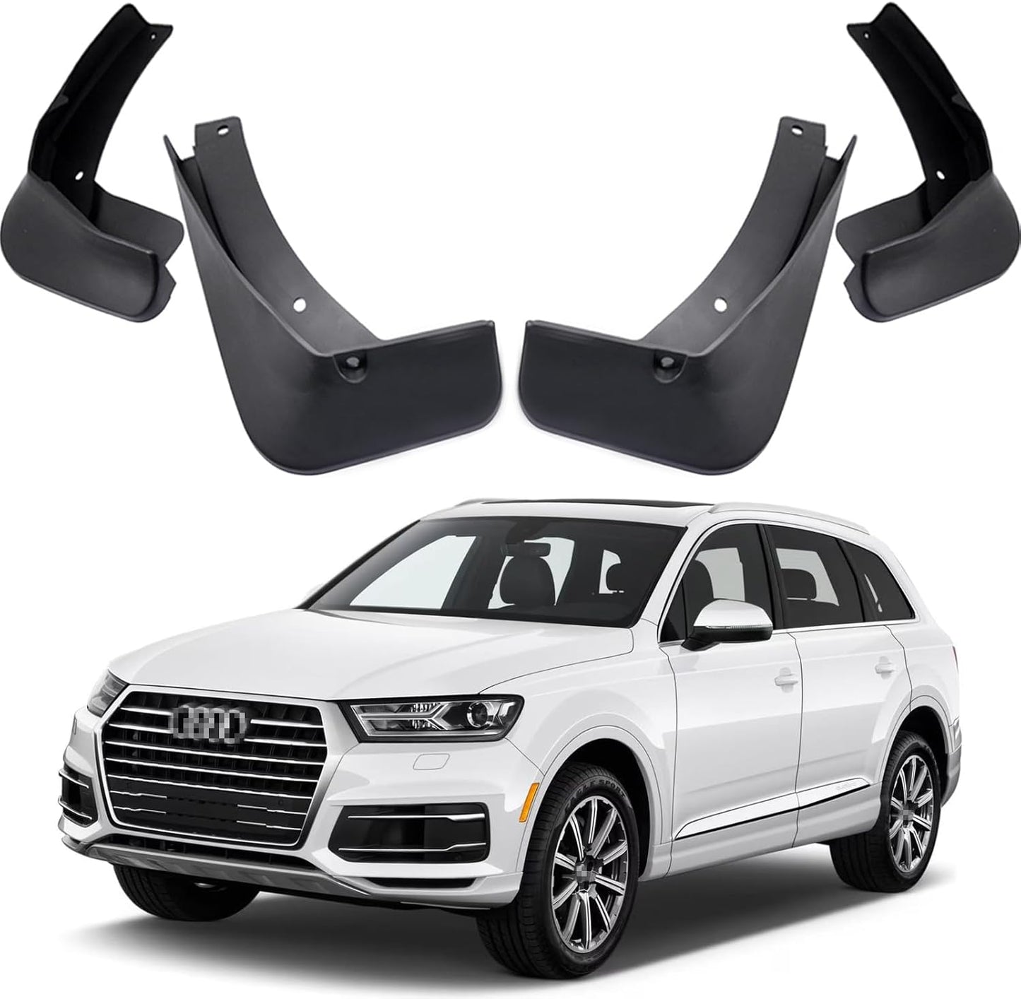 Audi Q7 Mud Flaps (2016-2019), OEM Style Car Mudguard Fender Splash Guards