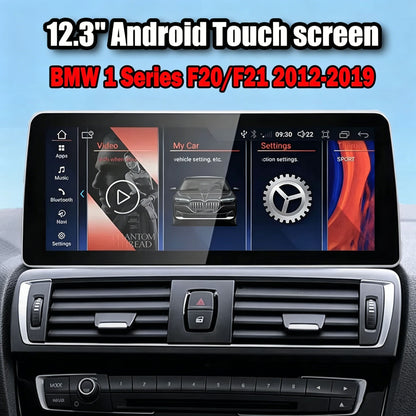 2012–2019 BMW 1 Series 12.3" Digital Cockpit Android Car Multimedia IPS Touchscreen, OEM Style