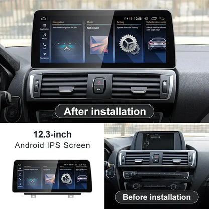 2012–2019 BMW 1 Series 12.3" Digital Cockpit Android Car Multimedia IPS Touchscreen, OEM Style