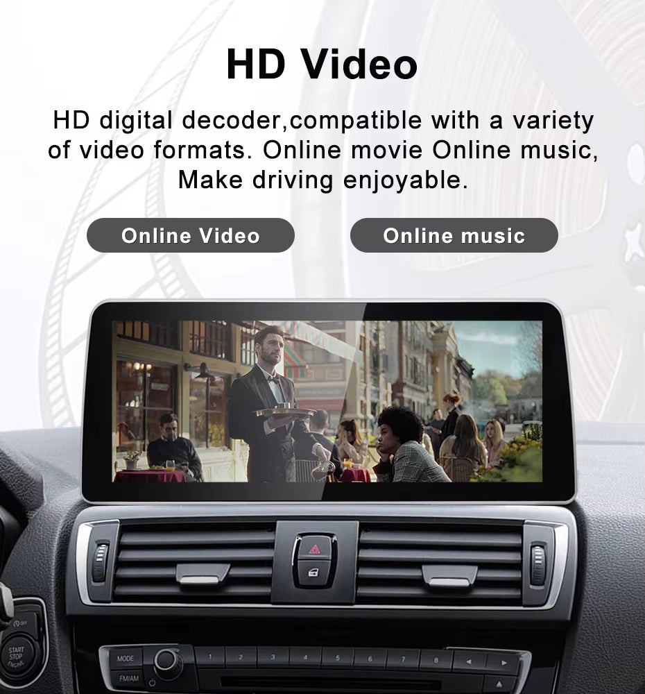 2012–2019 BMW 1 Series 12.3" Digital Cockpit Android Car Multimedia IPS Touchscreen, OEM Style