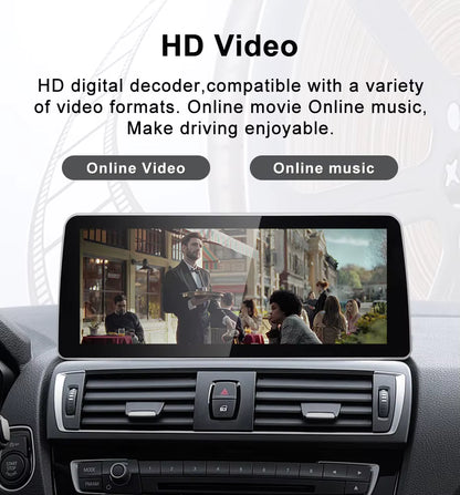 2012–2019 BMW 1 Series 12.3" Digital Cockpit Android Car Multimedia IPS Touchscreen, OEM Style