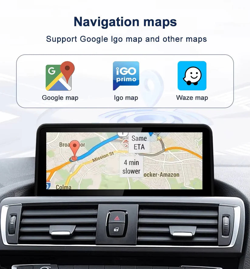 OEM Look Digital Cockpit Compatible with BMW 5 Series (2010-2017) - 10.25-inch touchscreen + Wireless CarPlay