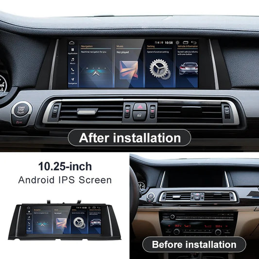 2009–2017 BMW 7 Series 10.25" Digital Cockpit Android Car Multimedia IPS Touchscreen, OEM Style
