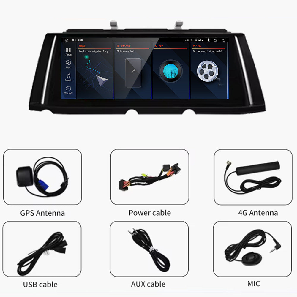 2009–2017 BMW 7 Series 10.25" Digital Cockpit Android Car Multimedia IPS Touchscreen, OEM Style